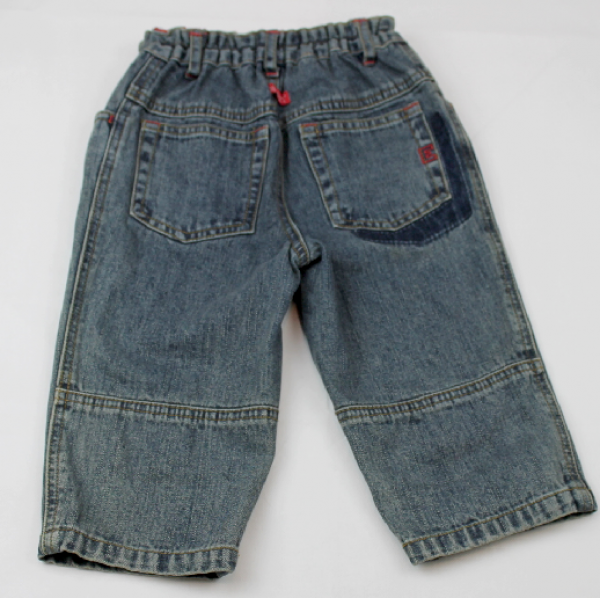 Esprit  Cargo Jeans ,-  mit Washed Effekt und "Cool Boy"  Print   ( Größe: 74 )
